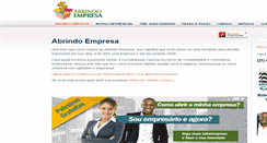 Desktop Screenshot of abrindoempresa.com.br